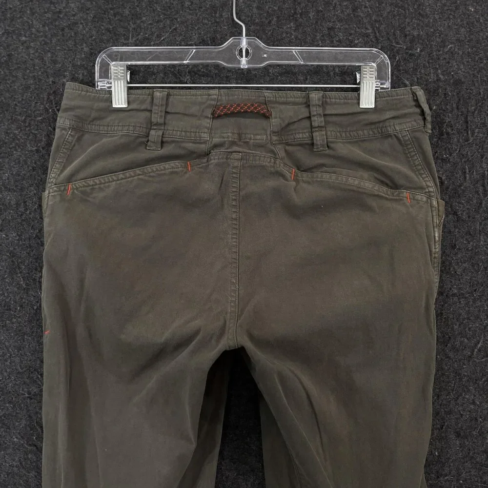The North Face North Dome Pants Men's 32x30 Olive Green Chino Zip Drawcord